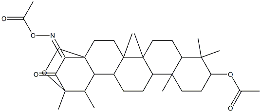 23-[(acetyloxy)imino]-4,5,9,9,13,19,20-heptamethyl-24-oxo-21-oxahexacyclo[18.2.2.0~1,18~.0~4,17~.0~5,14~.0~8,13~]tetracos-10-yl acetate 구조식 이미지