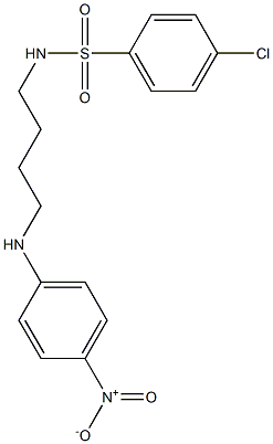 4-chloro-N-(4-{4-nitroanilino}butyl)benzenesulfonamide Structure