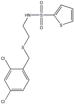 N-{2-[(2,4-dichlorobenzyl)sulfanyl]ethyl}-2-thiophenesulfonamide 구조식 이미지