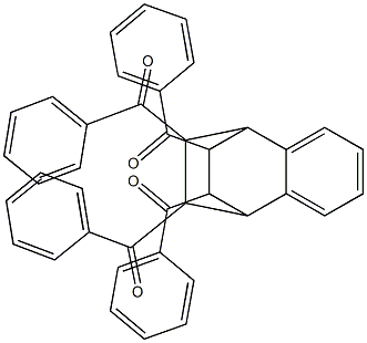 phenyl(10,11,12-tribenzoyltricyclo[6.2.2.0~2,7~]dodeca-2,4,6-trien-9-yl)methanone 구조식 이미지