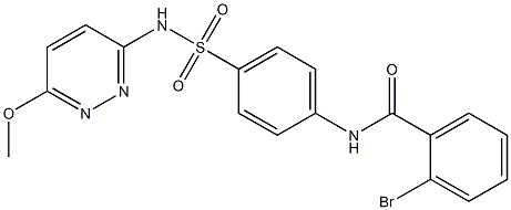 2-bromo-N-(4-{[(6-methoxy-3-pyridazinyl)amino]sulfonyl}phenyl)benzamide Structure