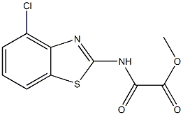 methyl [(4-chloro-1,3-benzothiazol-2-yl)amino](oxo)acetate Structure