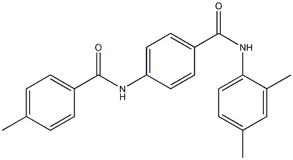 N-(2,4-dimethylphenyl)-4-[(4-methylbenzoyl)amino]benzamide 구조식 이미지