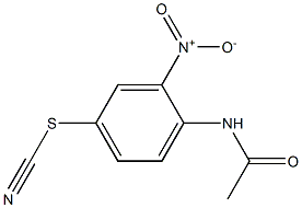 4-(acetylamino)-3-nitrophenyl thiocyanate 구조식 이미지