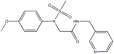 2-[4-methoxy(methylsulfonyl)anilino]-N-(3-pyridinylmethyl)acetamide 구조식 이미지