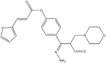 4-{2-[3-(4-morpholinyl)propanoyl]carbohydrazonoyl}phenyl 3-(2-furyl)acrylate Structure