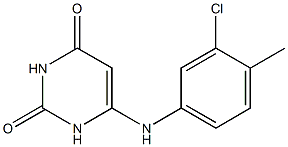 6-(3-chloro-4-methylanilino)-2,4(1H,3H)-pyrimidinedione Structure