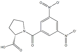 1-{3,5-bisnitrobenzoyl}proline Structure