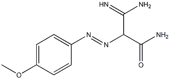 3-amino-3-imino-2-[(4-methoxyphenyl)diazenyl]propanamide 구조식 이미지