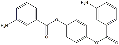 4-[(3-aminobenzoyl)oxy]phenyl 3-aminobenzoate 구조식 이미지