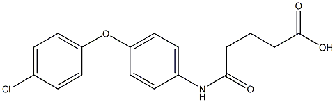 5-[4-(4-chlorophenoxy)anilino]-5-oxopentanoic acid Structure