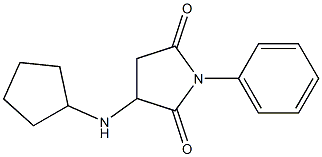 3-(cyclopentylamino)-1-phenyl-2,5-pyrrolidinedione Structure