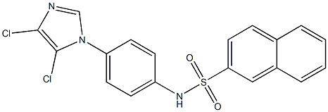 N-[4-(4,5-dichloro-1H-imidazol-1-yl)phenyl]-2-naphthalenesulfonamide Structure