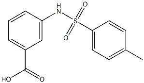 3-{[(4-methylphenyl)sulfonyl]amino}benzenecarboxylic acid 구조식 이미지