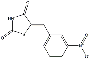 5-[(Z)-(3-nitrophenyl)methylidene]-1,3-thiazolane-2,4-dione 구조식 이미지