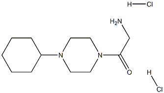 2-Amino-1-(4-cyclohexyl-piperazin-1-yl)-ethanone di-hyxrochloride Structure