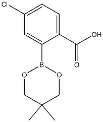 4-Chloro-2-(5,5-dimethyl-1,3,2-dioxaborinan-2-yl)benzoic acid Structure