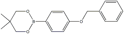 2-(4-Benzyloxyphenyl)-5,5-dimethyl-1,3,2-dioxaborinane Structure