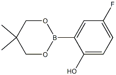 2-(5,5-Dimethyl-1,3,2-dioxaborinan-2-yl)-4-fluorophenol Structure