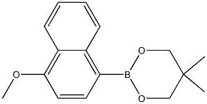 2-(4-Methoxynaphthalen-1-yl)-5,5-dimethyl-1,3,2-dioxaborinane Structure