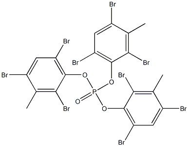 Phosphoric acid tris(2,4,6-tribromo-3-methylphenyl) ester 구조식 이미지