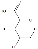 2,3,4,5-Tetrachlorovaleric acid Structure