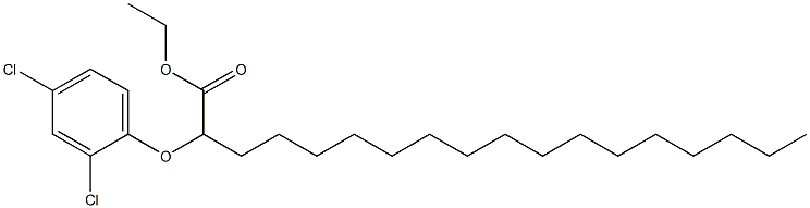 2-(2,4-Dichlorophenoxy)stearic acid ethyl ester Structure