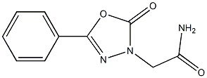 5-Phenyl-2-oxo-1,3,4-oxadiazole-3(2H)-acetamide 구조식 이미지