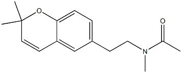 N-[2-(2,2-Dimethyl-2H-1-benzopyran-6-yl)ethyl]-N-methylacetamide Structure