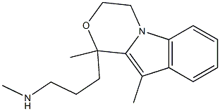 3,4-Dihydro-1,10-dimethyl-1-(3-methylaminopropyl)-1H-[1,4]oxazino[4,3-a]indole 구조식 이미지