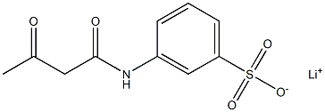 3-(Acetoacetylamino)benzenesulfonic acid lithium salt 구조식 이미지
