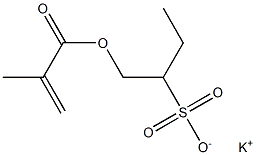 1-(Methacryloyloxymethyl)-1-propanesulfonic acid potassium salt 구조식 이미지