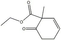 1-Methyl-6-oxo-2-cyclohexene-1-carboxylic acid ethyl ester 구조식 이미지