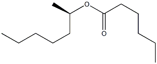(-)-Hexanoic acid (R)-1-methylhexyl ester Structure