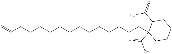 Cyclohexane-1,2-dicarboxylic acid hydrogen 1-(14-pentadecenyl) ester Structure