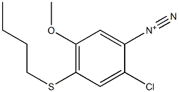 4-(Butylthio)-2-chloro-5-methoxybenzenediazonium Structure
