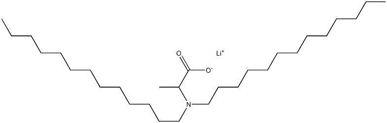 2-(Ditridecylamino)propanoic acid lithium salt 구조식 이미지