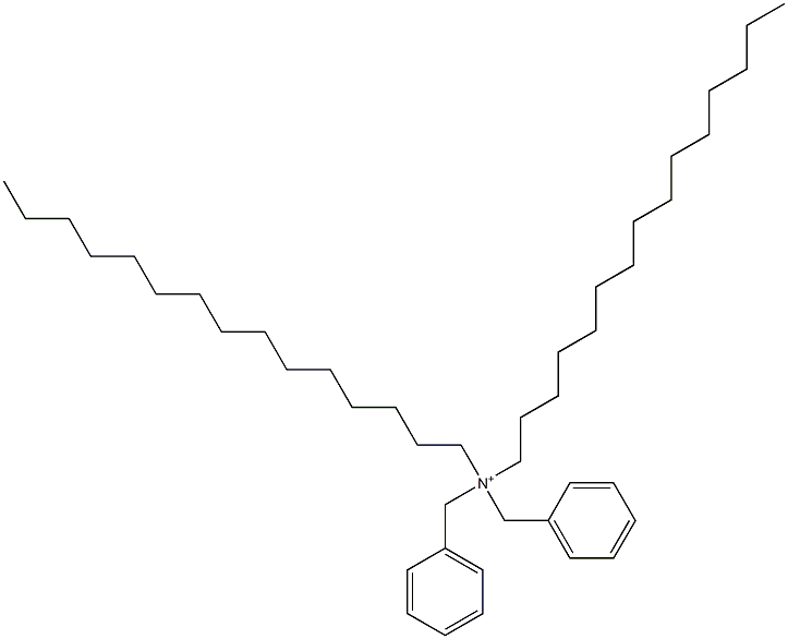 Dipentadecyldibenzylaminium Structure