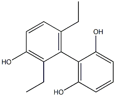 2',6'-Diethyl-1,1'-biphenyl-2,3',6-triol Structure