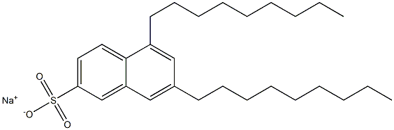 5,7-Dinonyl-2-naphthalenesulfonic acid sodium salt 구조식 이미지