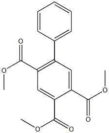 5-Phenylbenzene-1,2,4-tricarboxylic acid trimethyl ester Structure