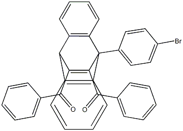 11,12-Dibenzoyl-9,10-dihydro-9-(4-bromophenyl)-9,10-ethenoanthracene Structure