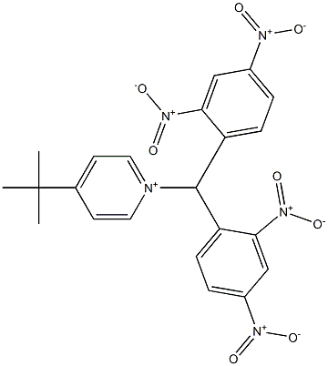 1-[Bis(2,4-dinitrophenyl)methyl]-4-(1,1-dimethylethyl)pyridinium Structure