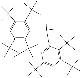 2-(2,3,5,6-Tetra-tert-butylphenyl)-2-(2,3,5-tri-tert-butylphenyl)propane 구조식 이미지