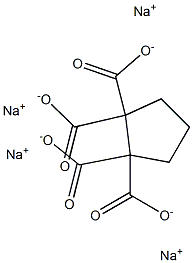 1,1,2,2-Cyclopentanetetracarboxylic acid tetrasodium salt Structure