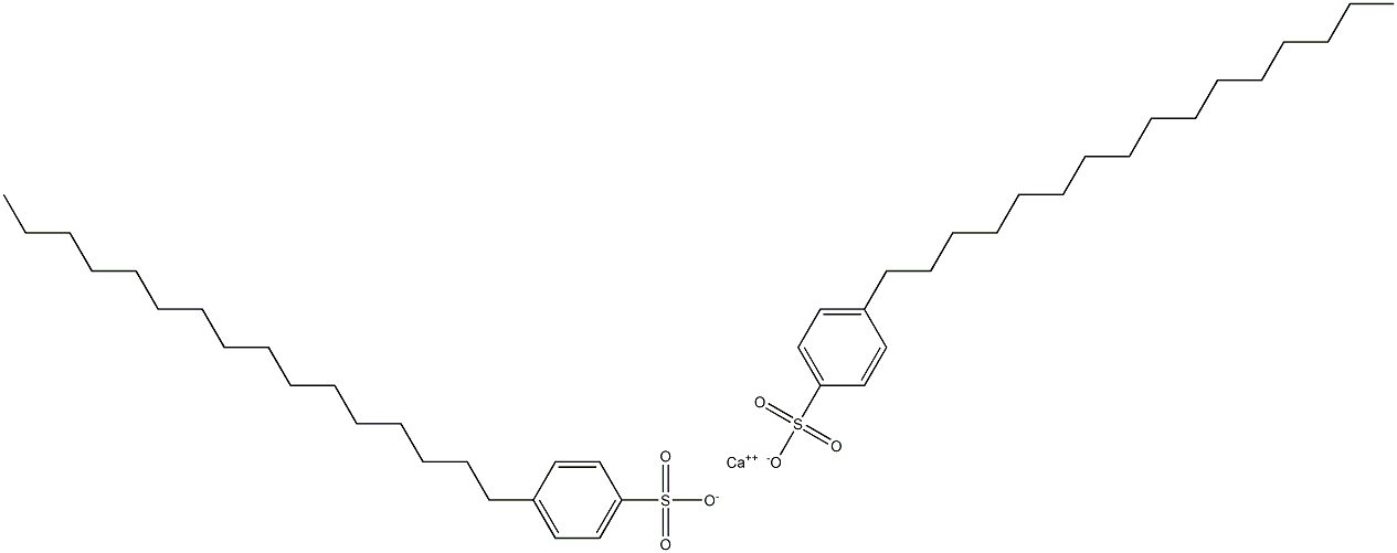 Bis(4-hexadecylbenzenesulfonic acid)calcium salt Structure