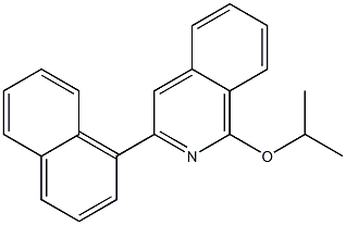 1-(Isopropyloxy)-3-(1-naphtyl)isoquinoline 구조식 이미지