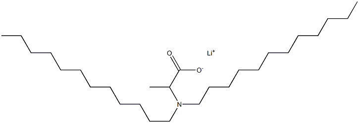 2-(Didodecylamino)propanoic acid lithium salt Structure