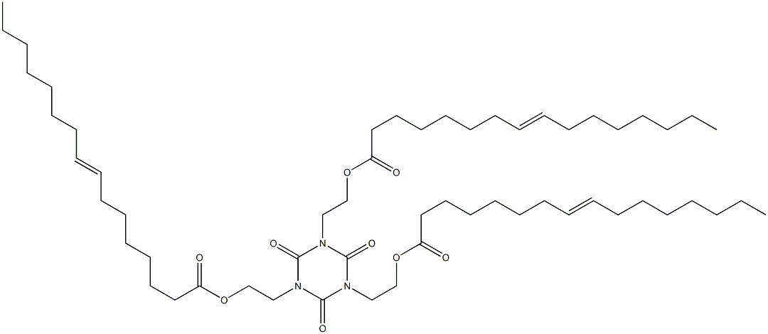 1,3,5-Tris[2-(8-hexadecenoyloxy)ethyl]hexahydro-1,3,5-triazine-2,4,6-trione 구조식 이미지