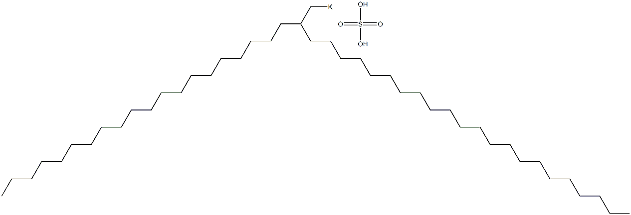 Sulfuric acid 2-icosyltetracosyl=potassium salt Structure